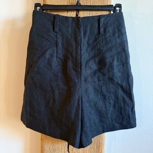 Caves Collect Linen Trouser Shorts Black